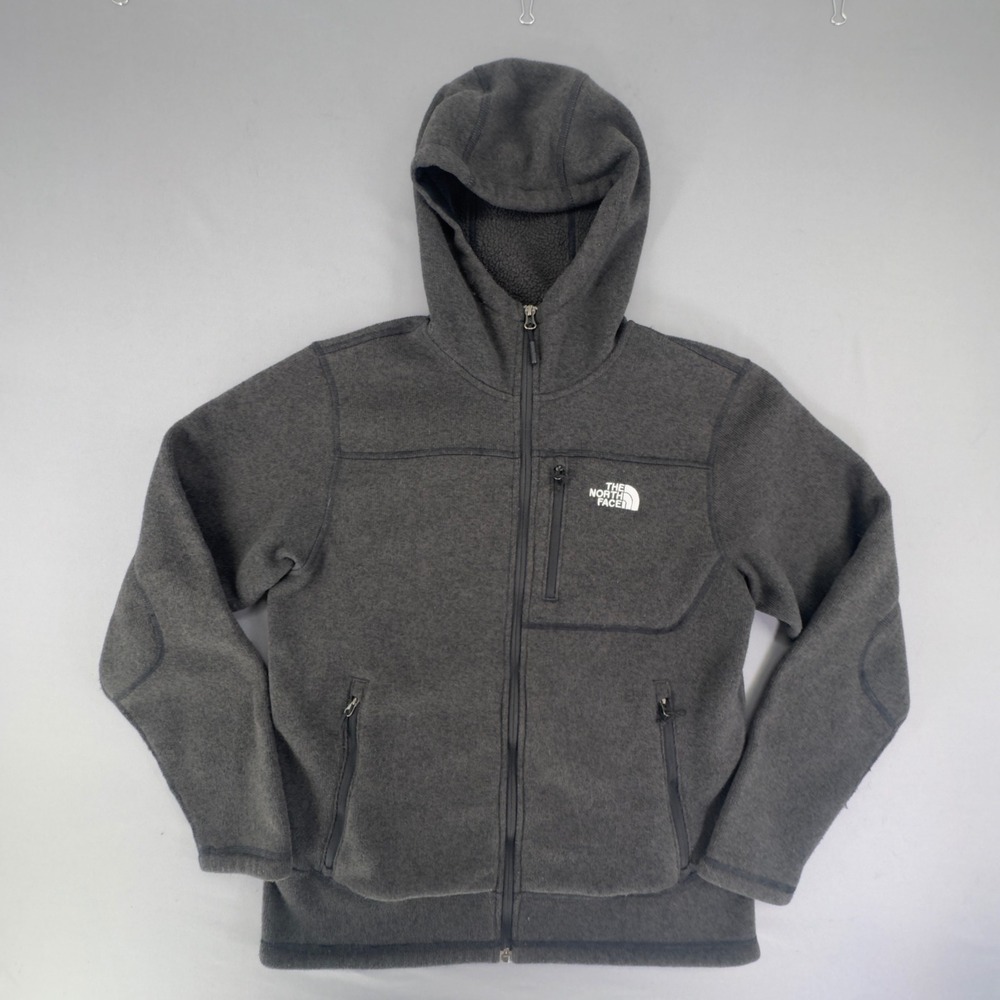 The North Face Gordon Lyons Full Zip Fleece Hoodie Mens Medium Grey NF00CLD3